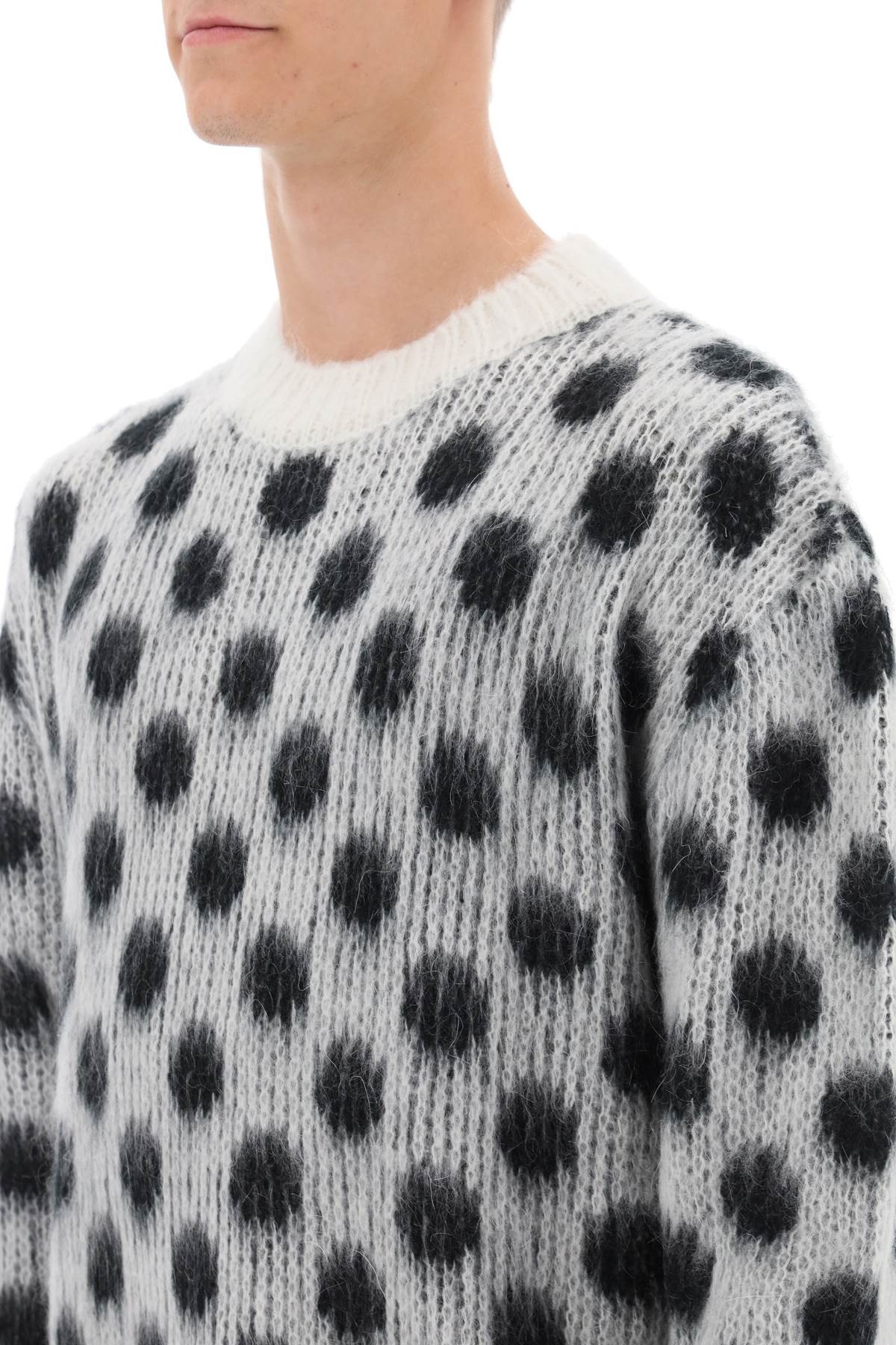 Marni Polka Dot Mohair Sweater Men - 4