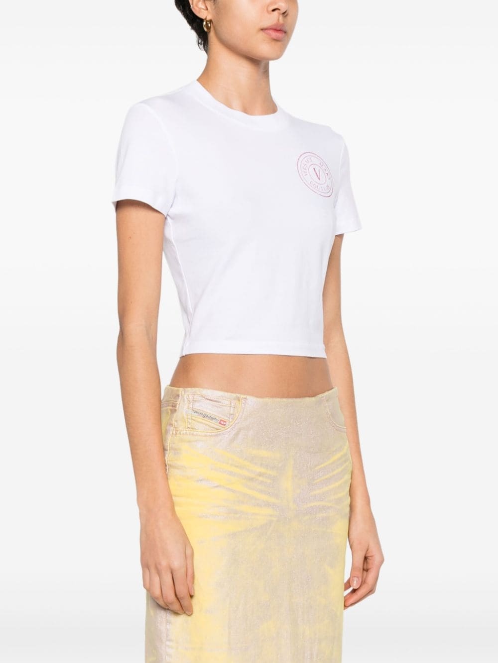 V-Emblem glittered T-shirt - 3