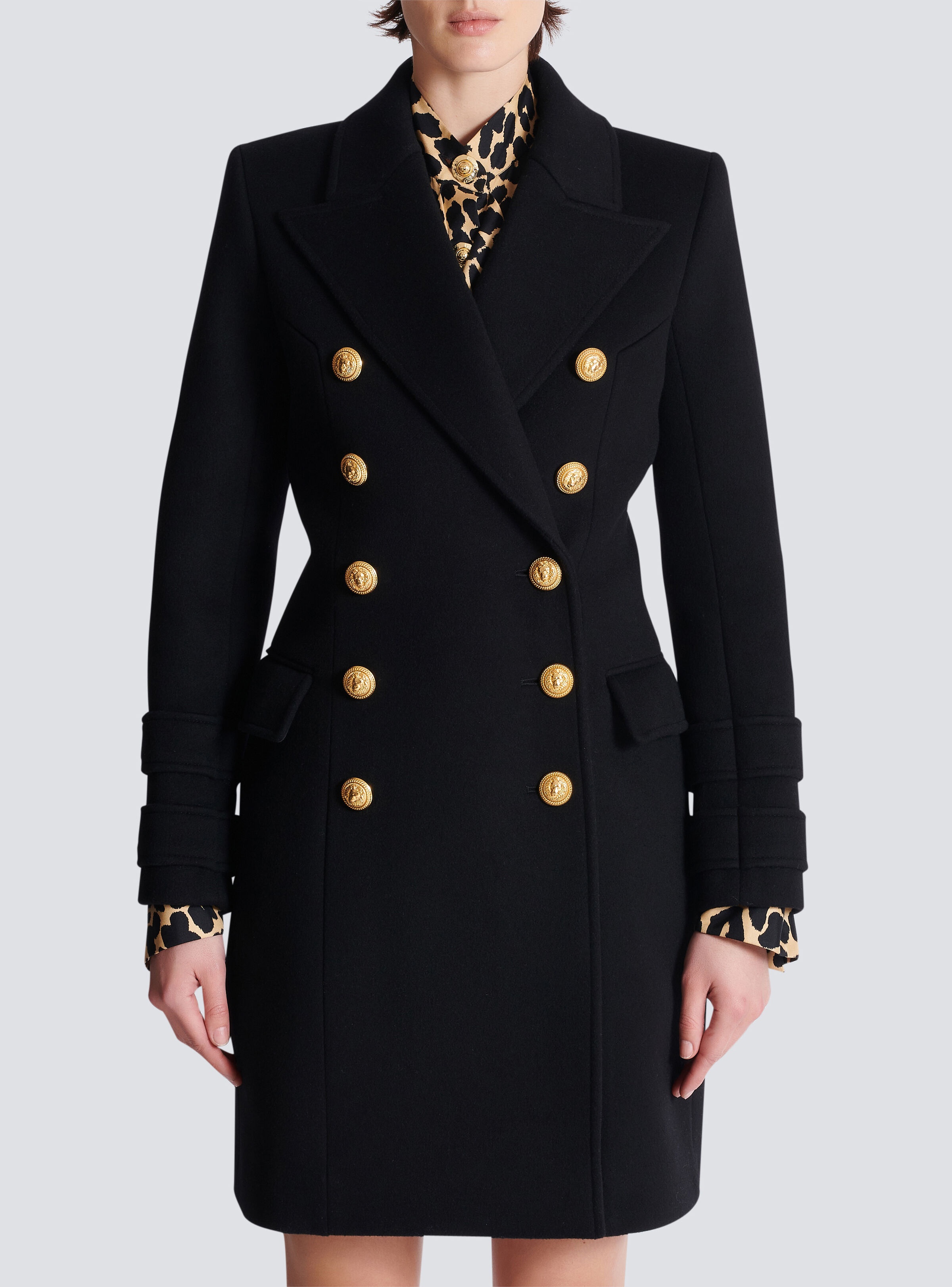 10-button wool and cashmere coat - 5