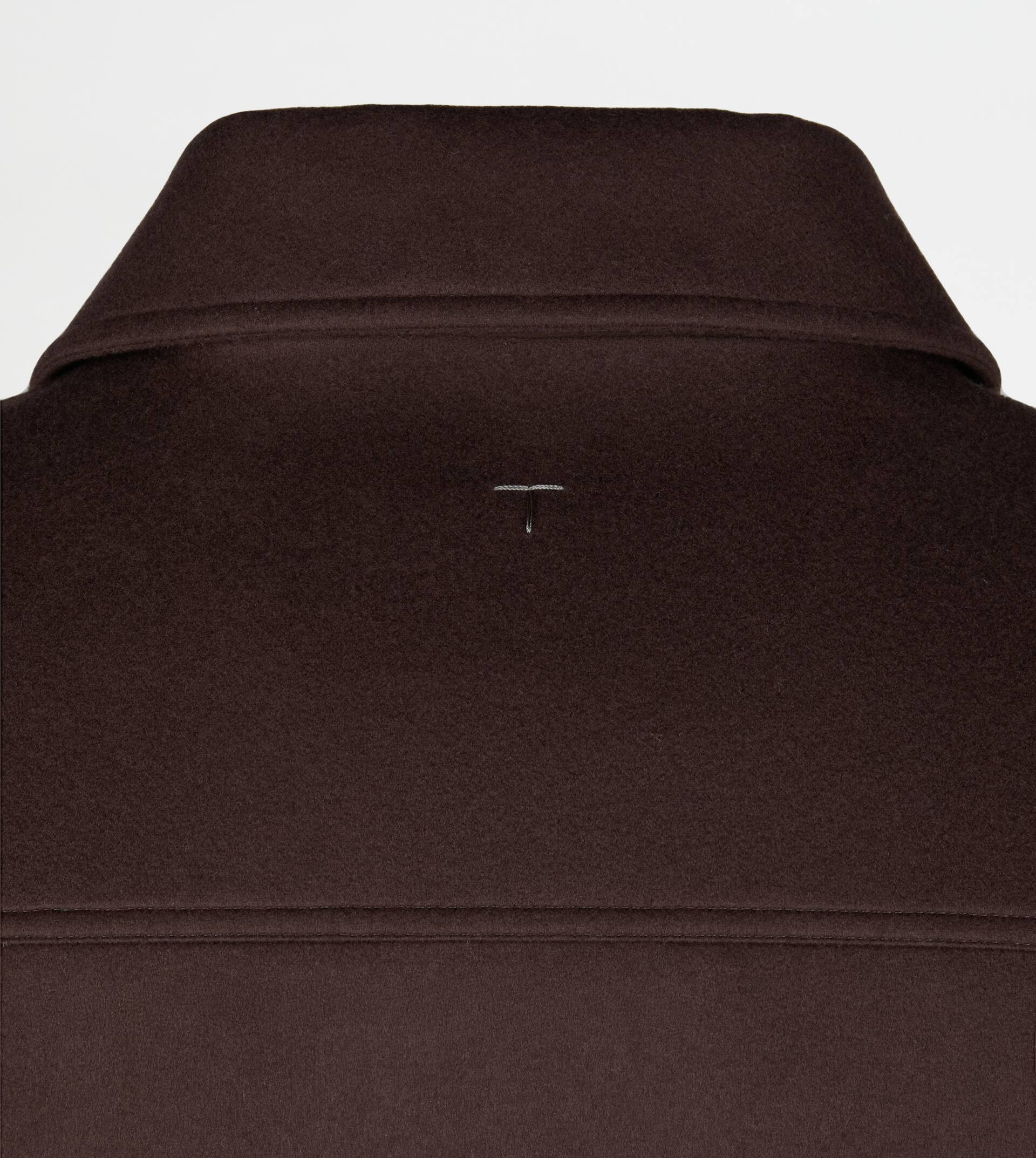 SPIGA SHIRT JACKET IN WOOL DRAP - BROWN - 3