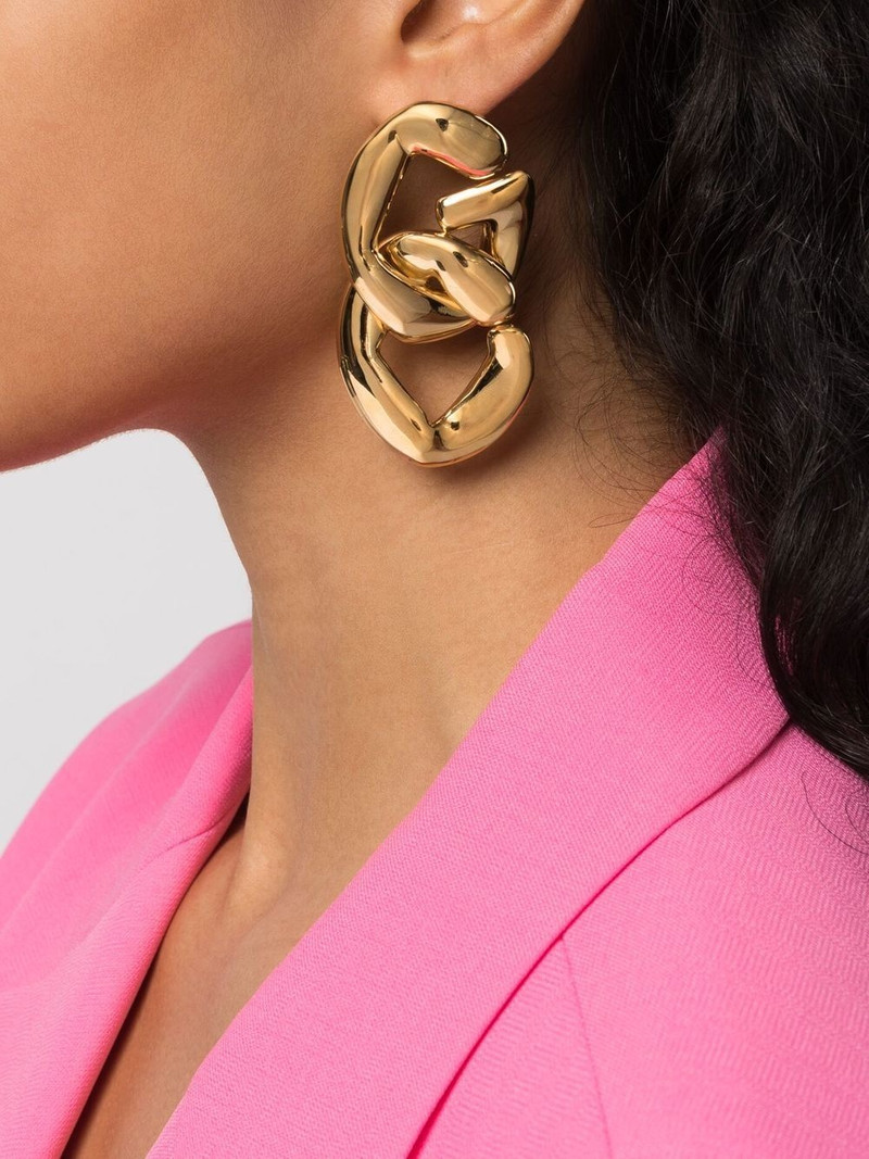 GCDS logo-drop earrings outlook