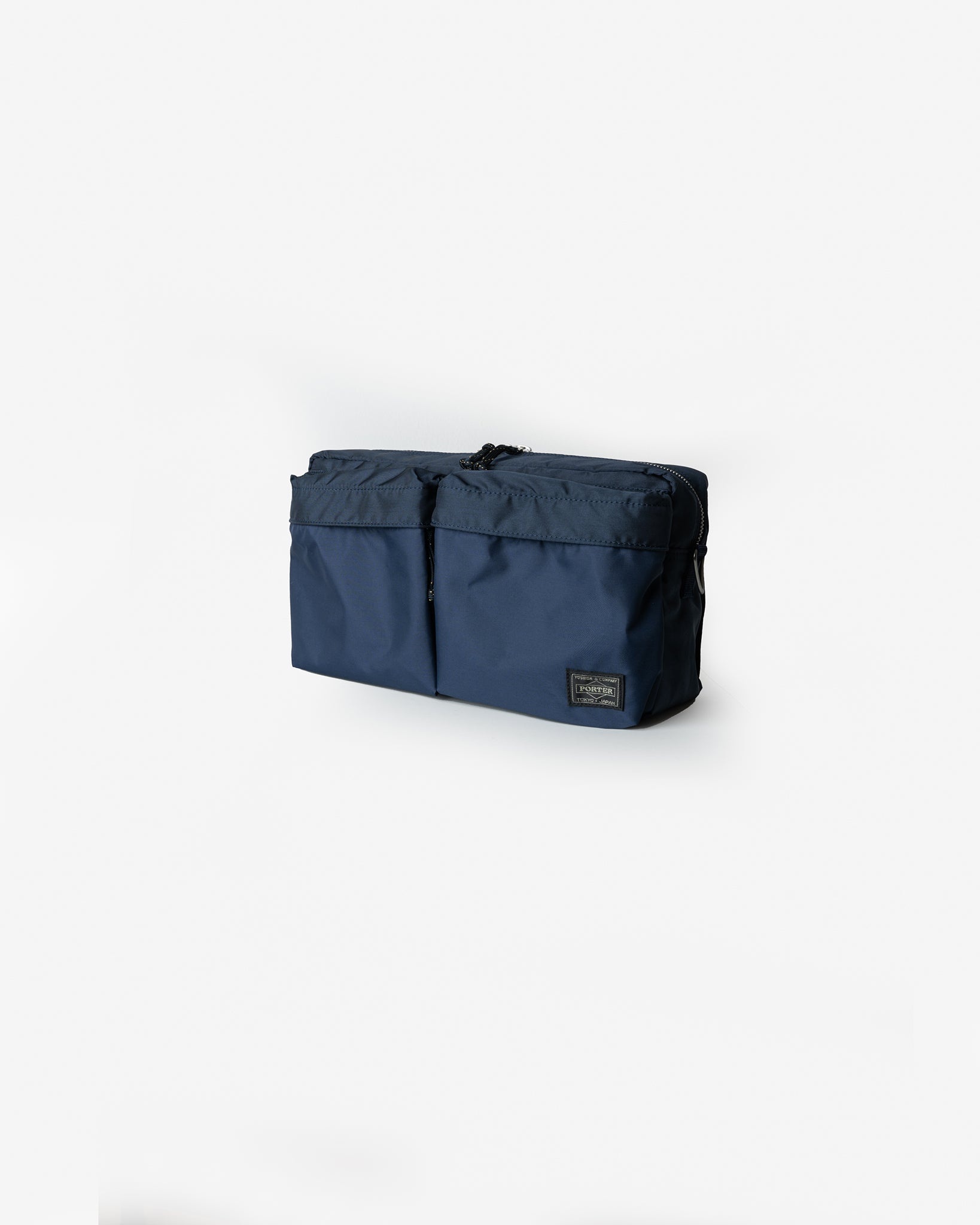 POR-FOR-WAS-NAV Porter - Yoshida & Co. - Force 2Way Waist Bag - Navy Blue - 1