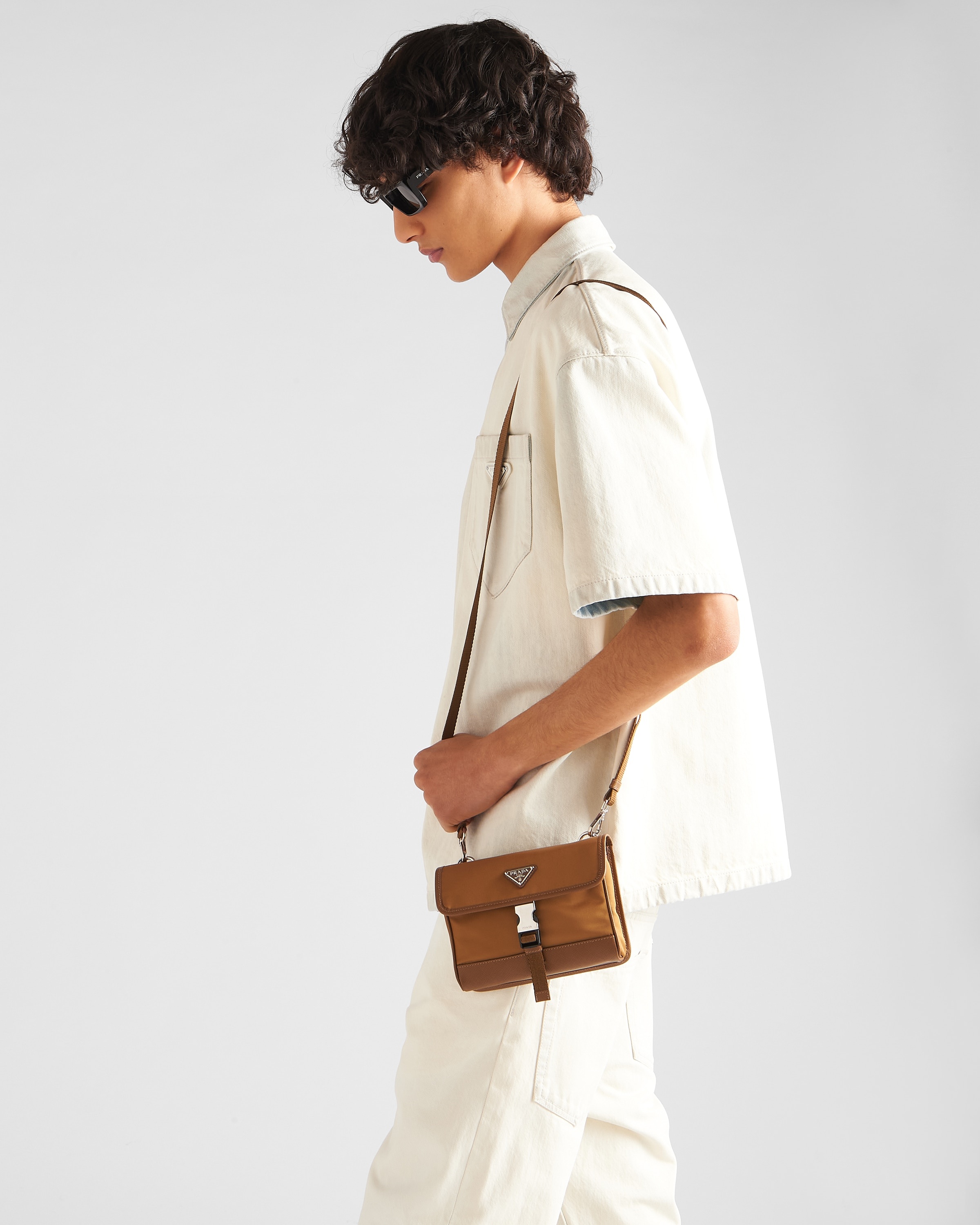 Re-Nylon and Saffiano leather smartphone case - 8