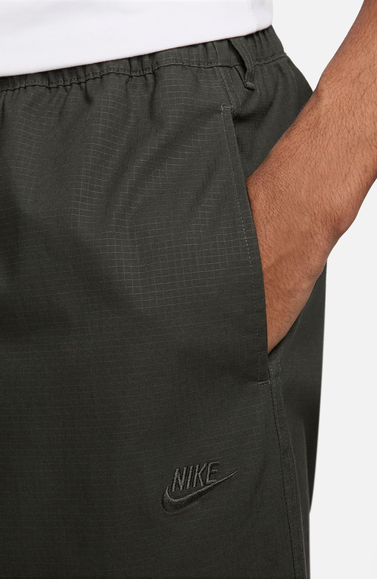 Nike Sportswear Club Stretch Cotton Ripstop Cargo Pants in Sequoia at Nordstrom - 3