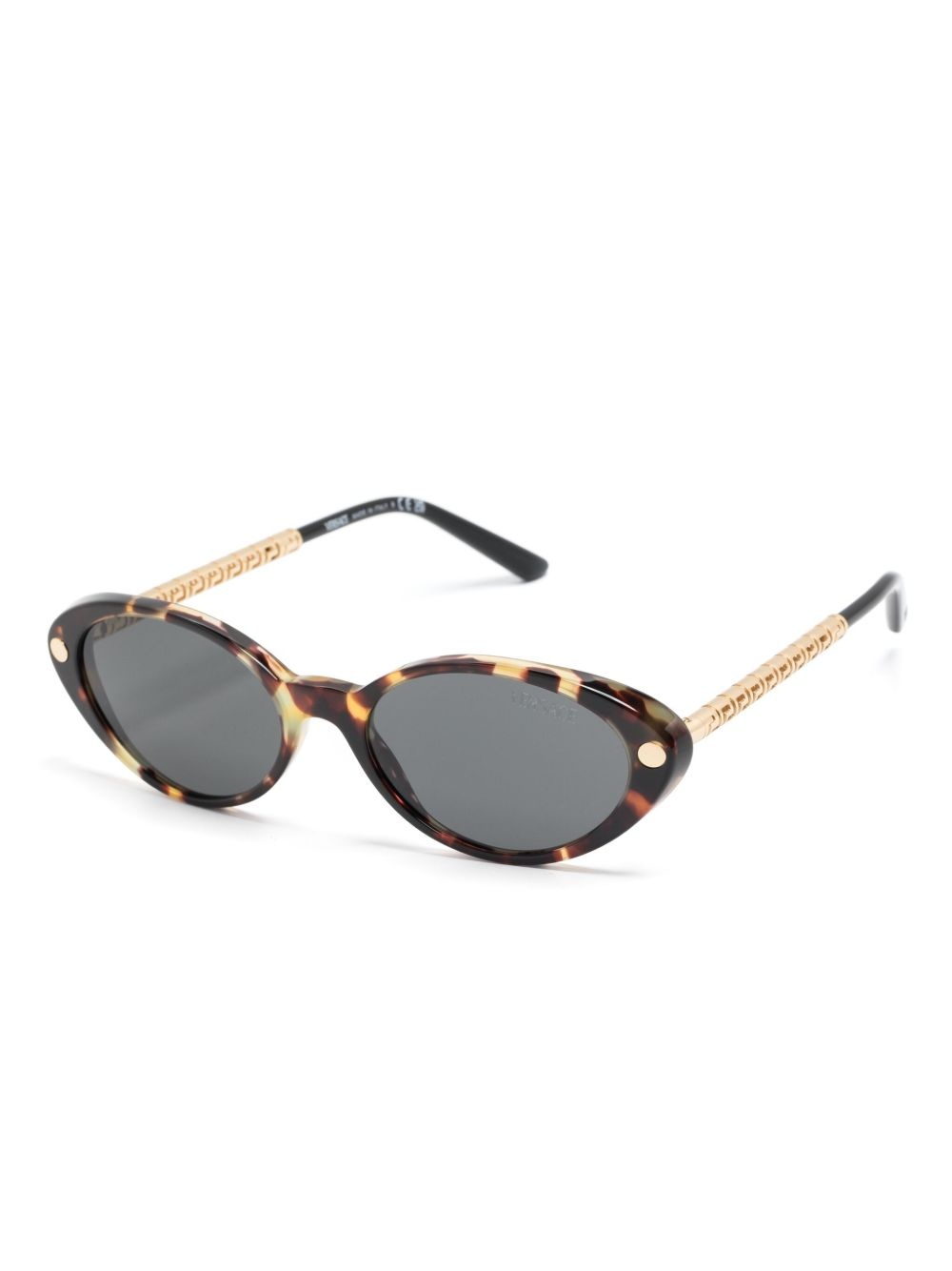 tubular Greca oval-frame sunglasses - 2
