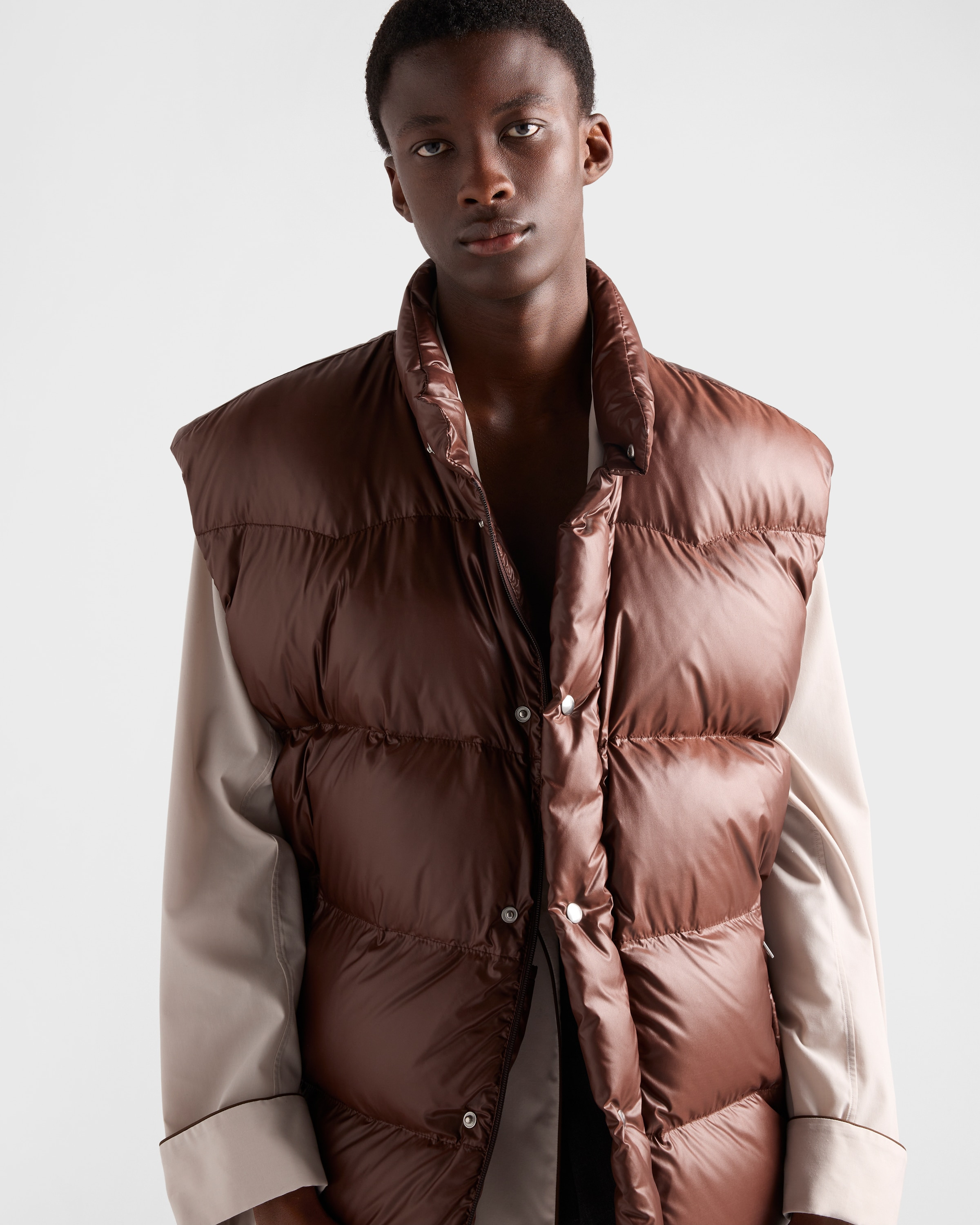 Re-Nylon down vest - 4