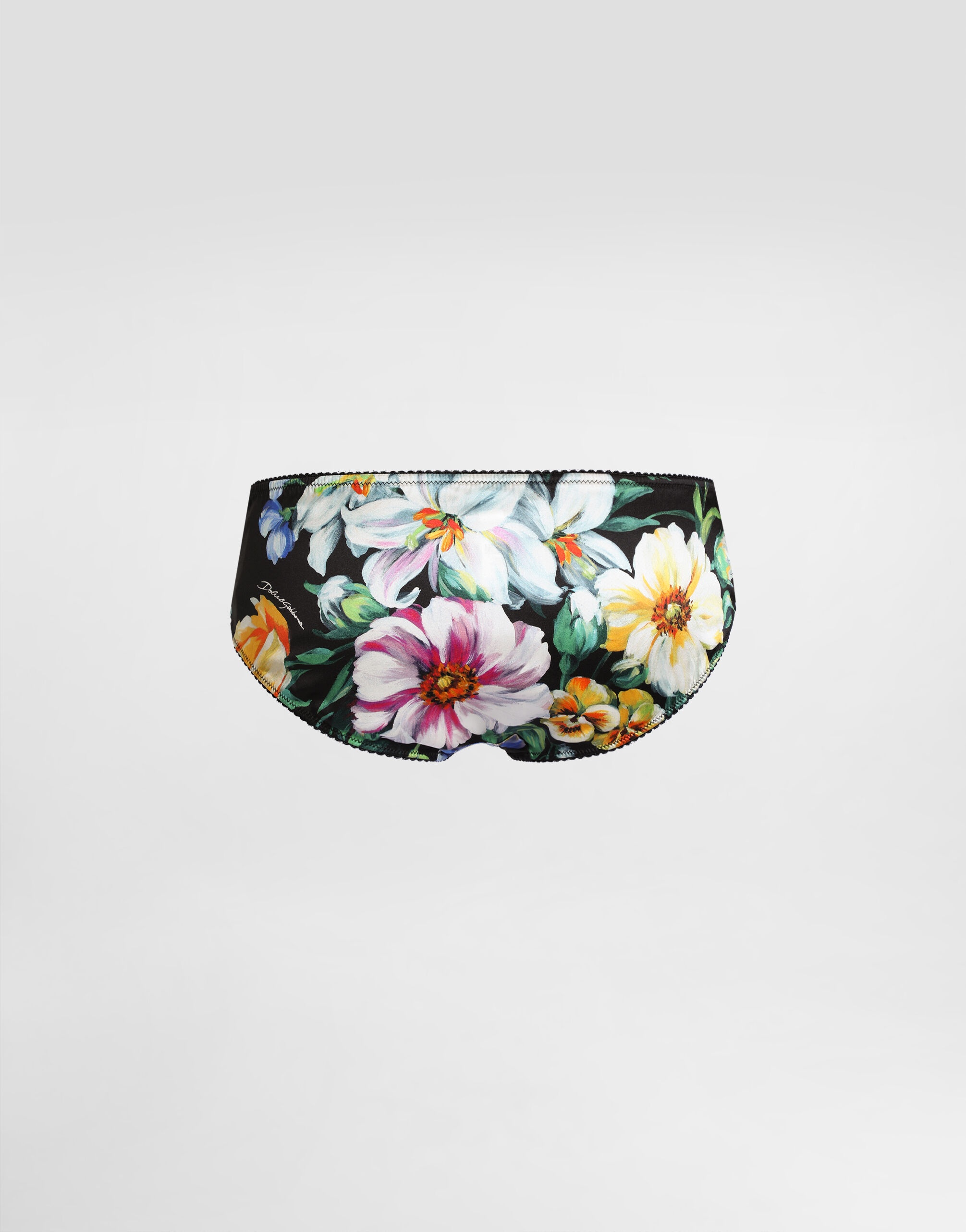 Floral-print satin panties - 2