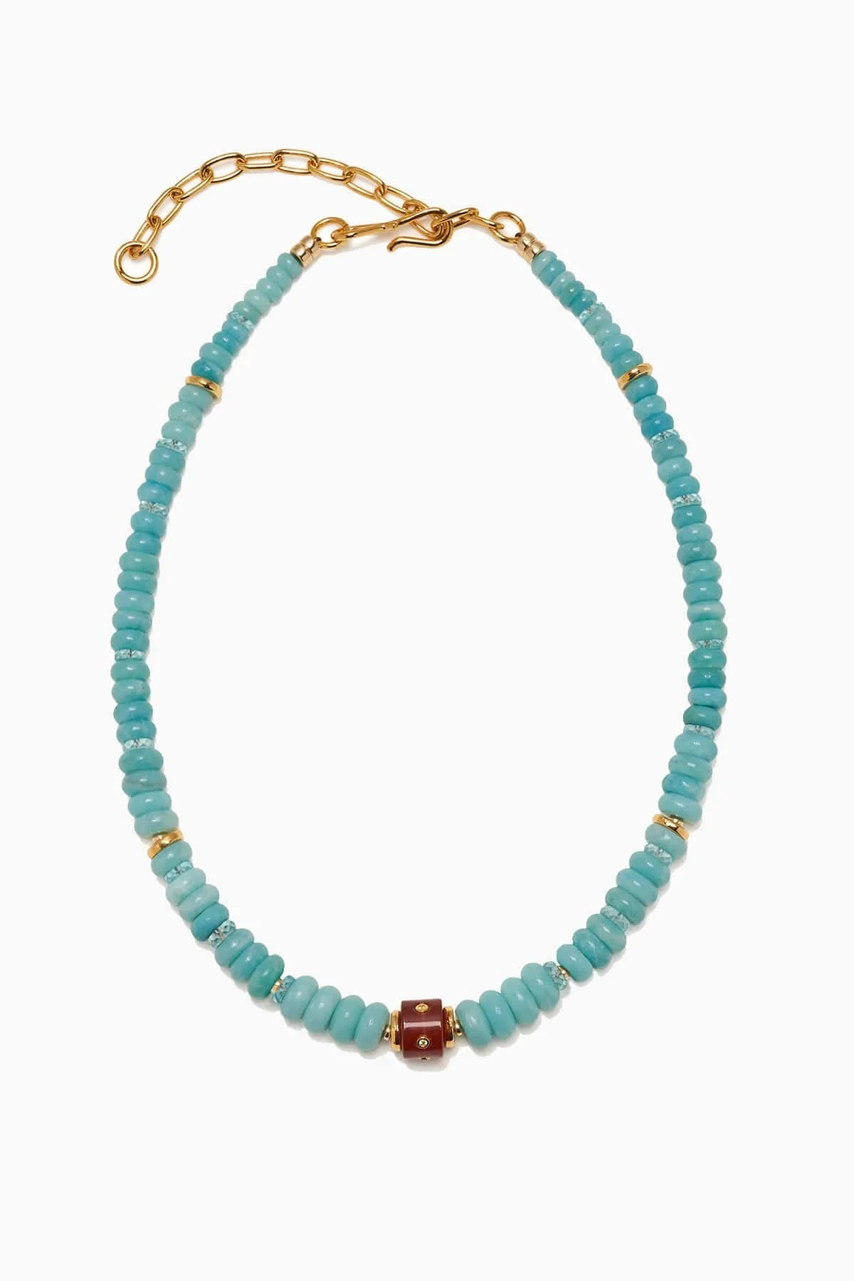 Hidden Stone Necklace in Blue - 1