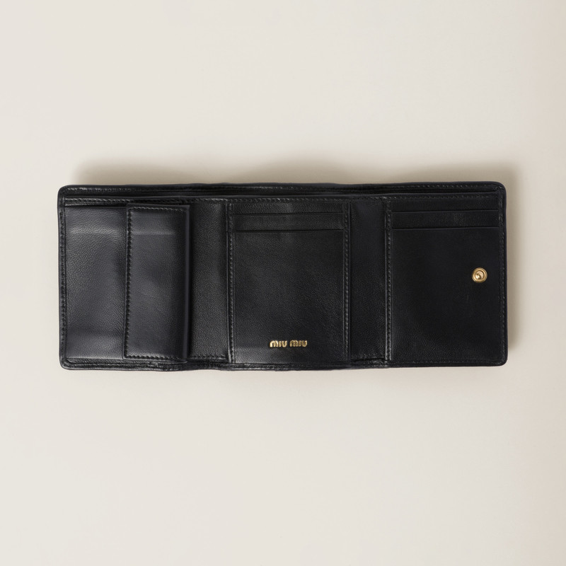 Miu Miu Small matelassé nappa leather wallet outlook