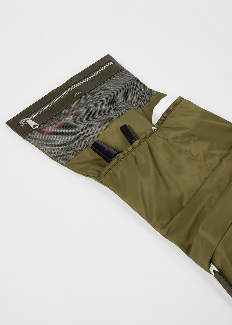 Khaki Fold Out Wash Bag 8