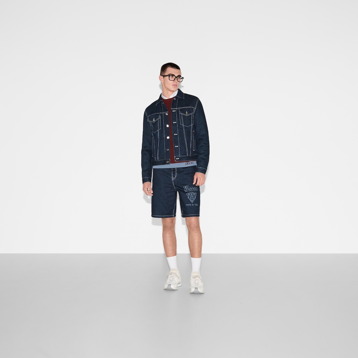 Lasered denim jacket - 2