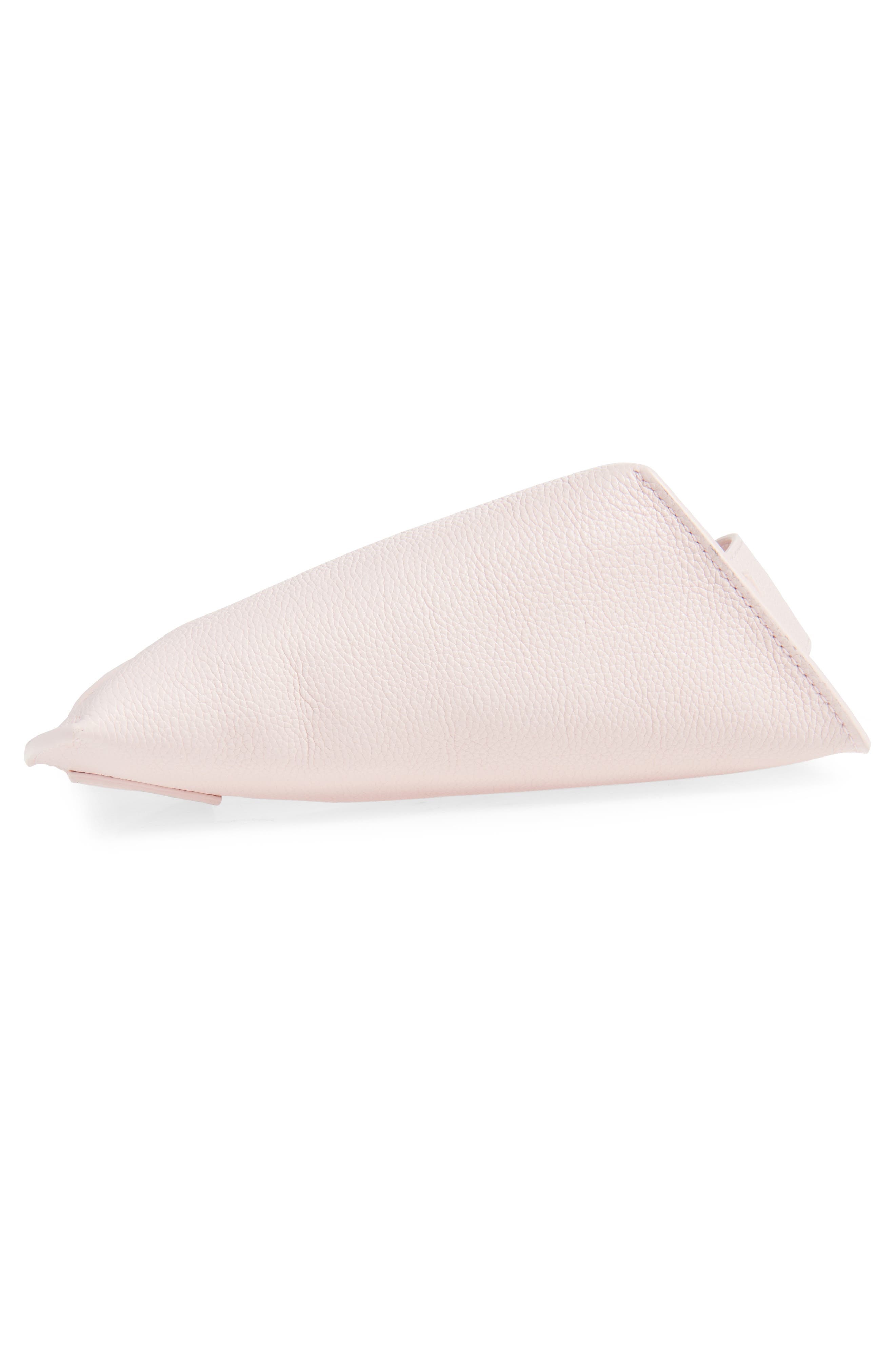 McQueen T-Bar Sling Asymmetric Leather Crossbody Bag in Rose/Silver at Nordstrom - 5