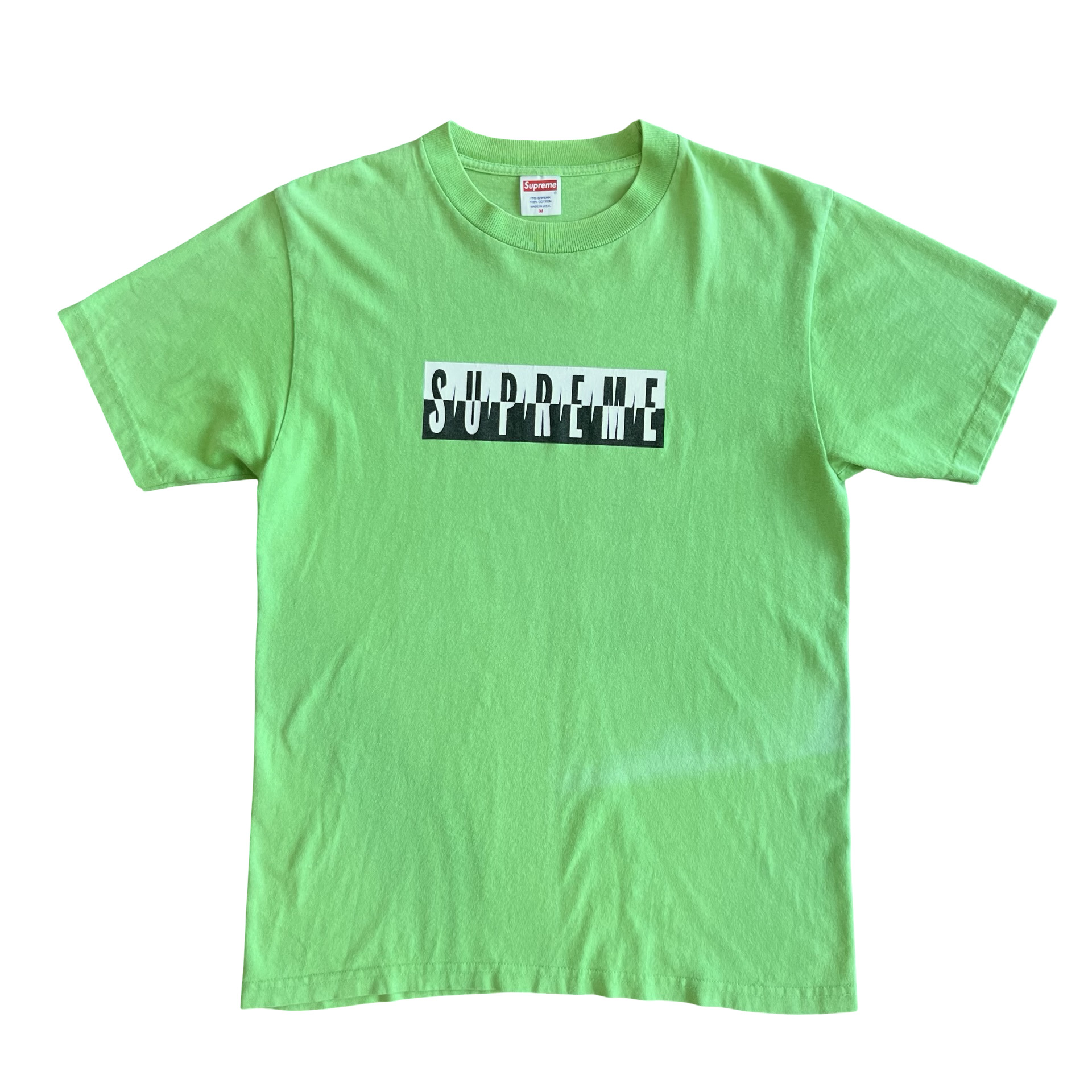 Final Blow - Supreme Green ‘Parental Advisory’ T-shirt SZ M - 1