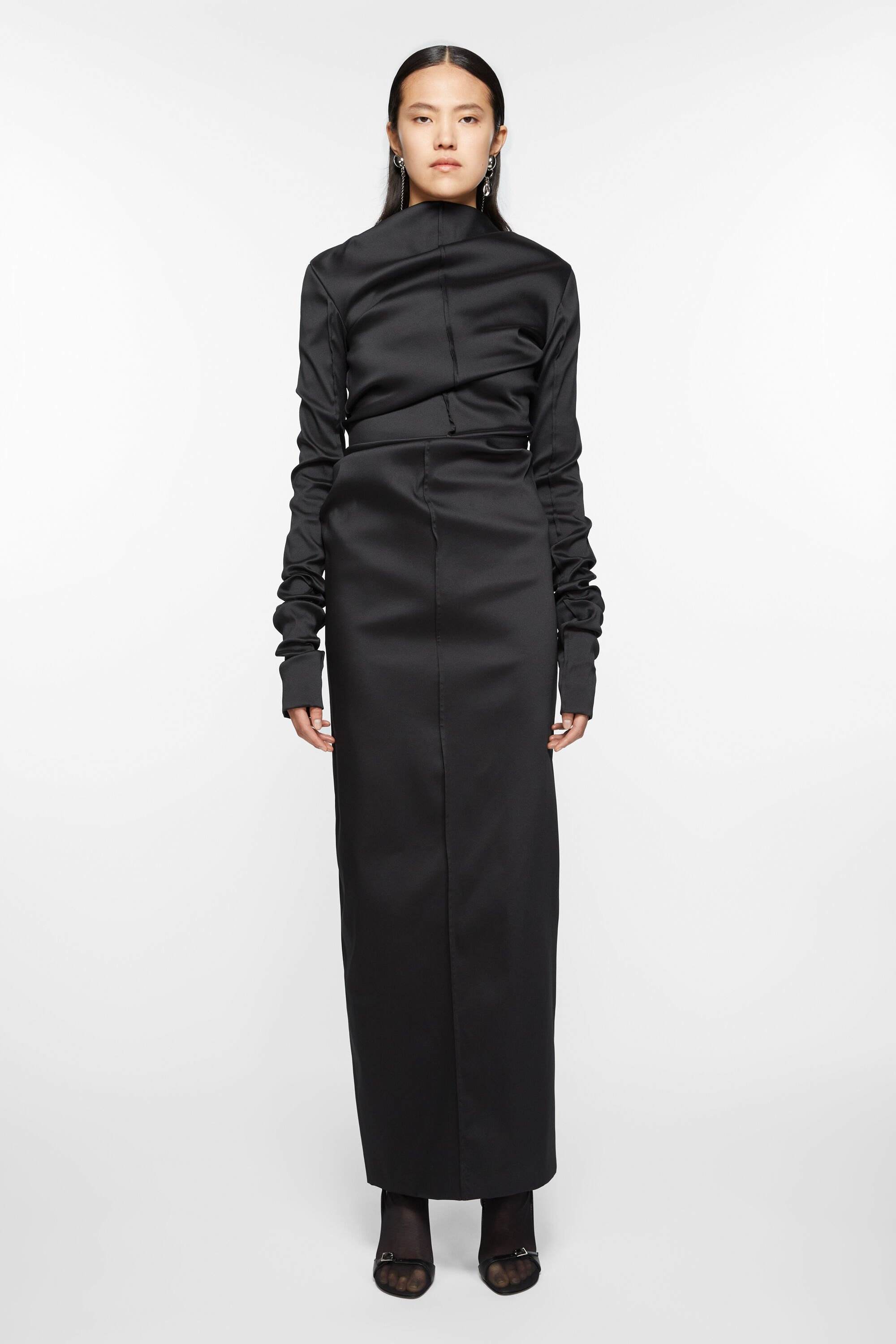 Draped dress - Black - 2