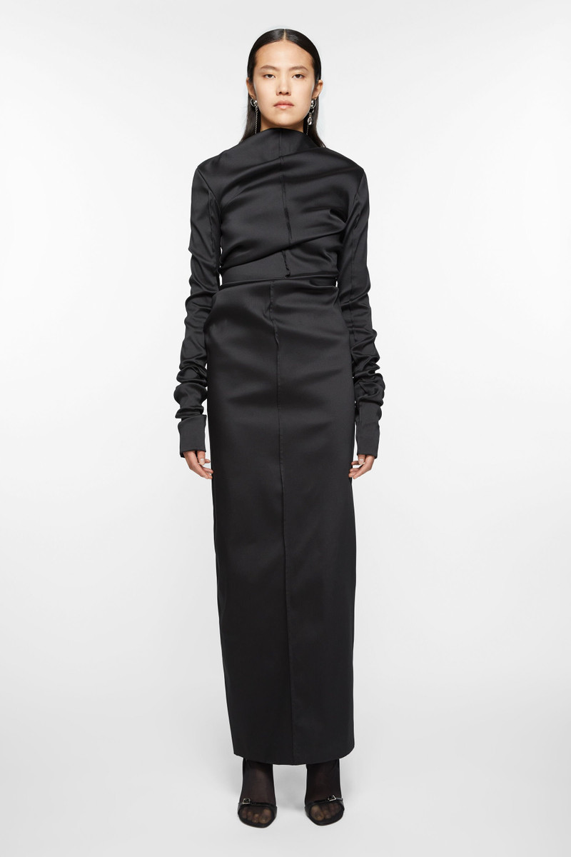 Acne Studios Draped dress - Black outlook