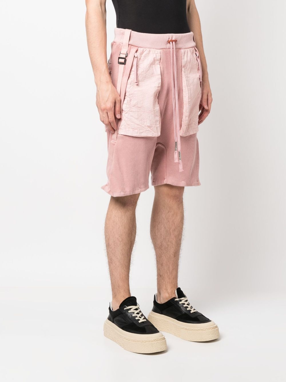 deconstructed waffle-effect shorts - 3