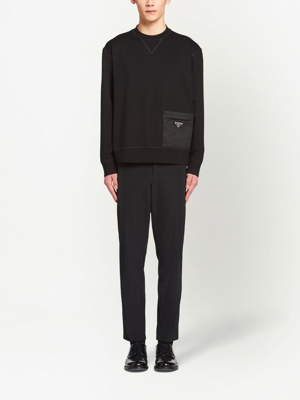 logo-plaque sweatshirt - 2