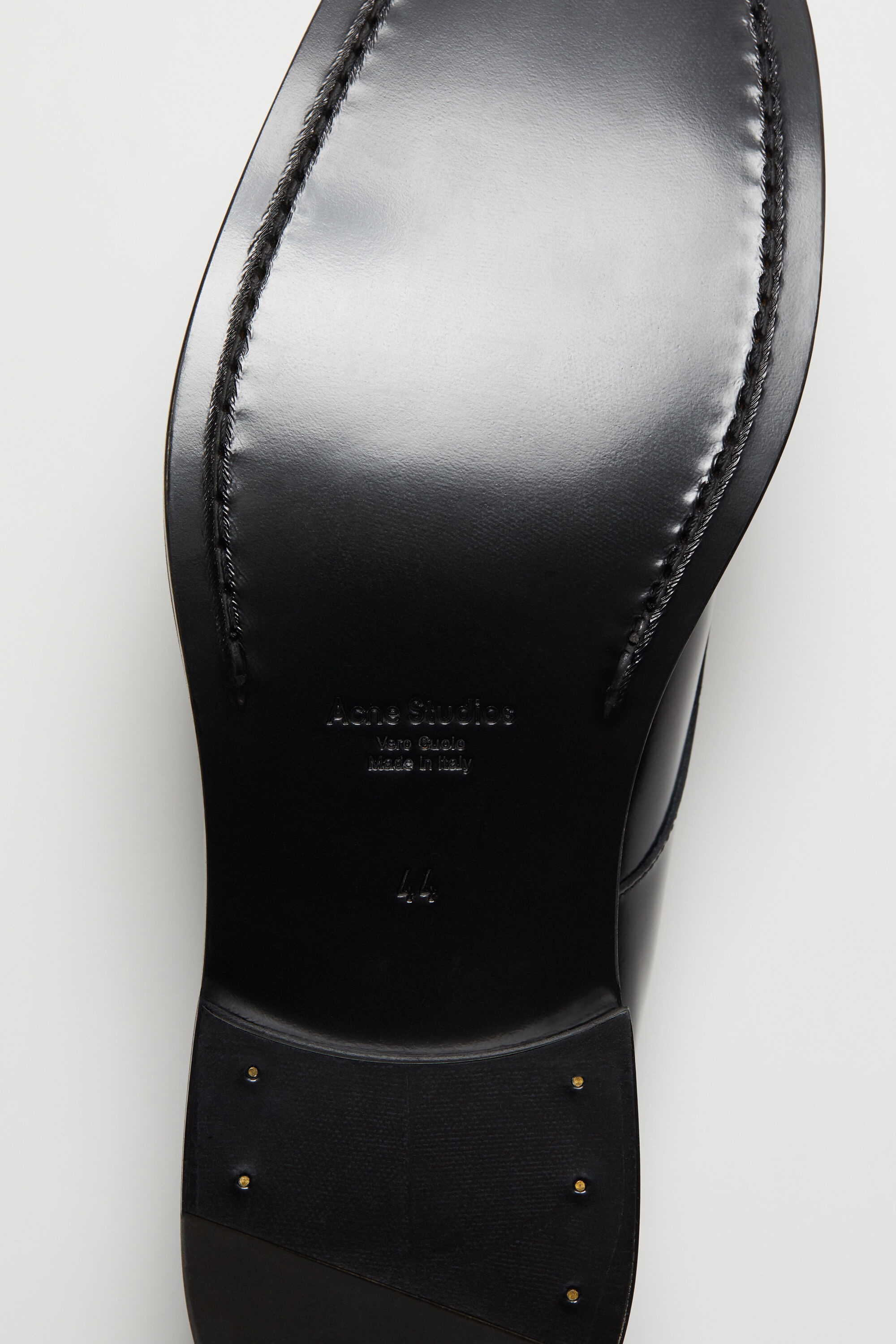 Leather derby shoes - Black/black - 7