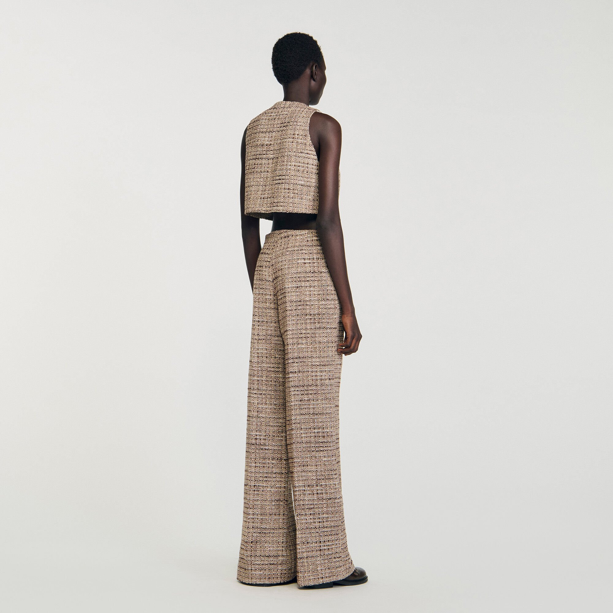 DECORATIVE TWEED TROUSERS - 5