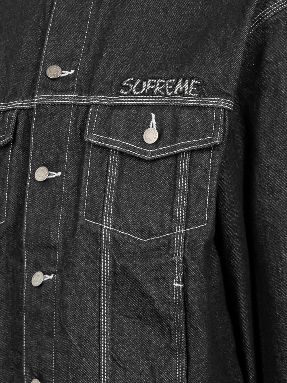 x Smurfs denim trucker jacket - 2