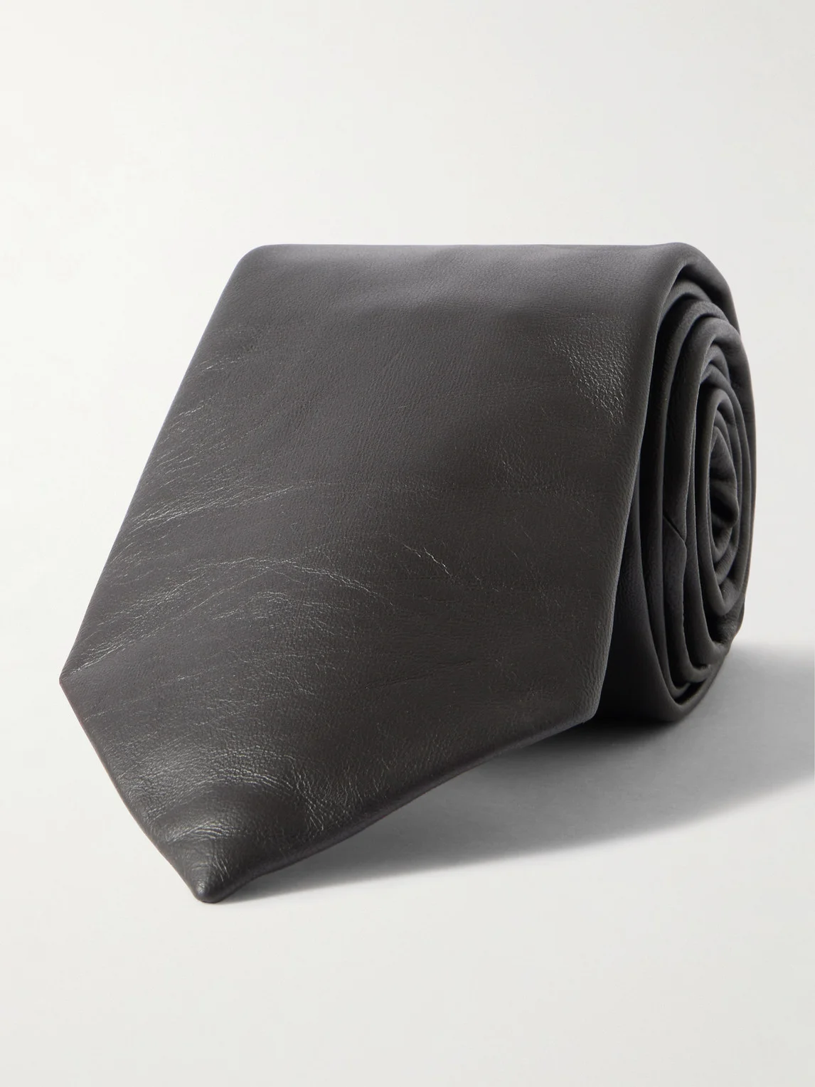 8cm Leather Tie - 1