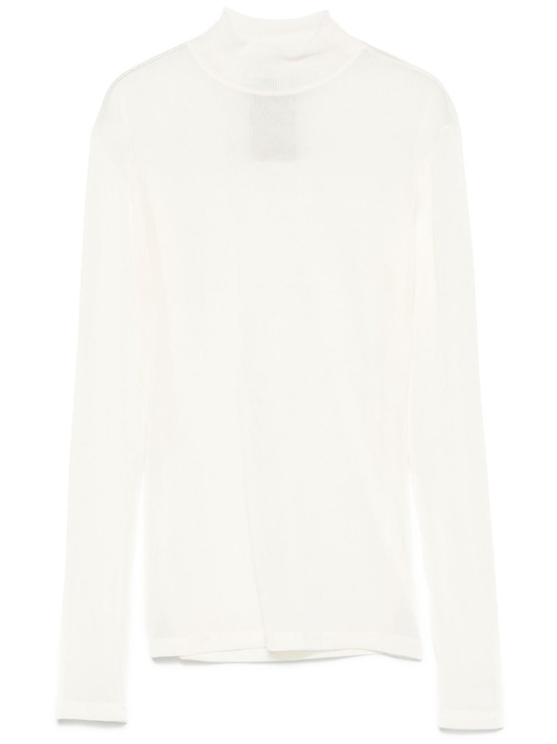 mock-neck top 1