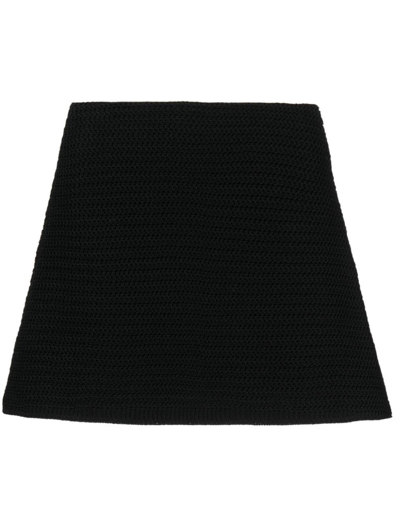 A-line knitted miniskirt 1