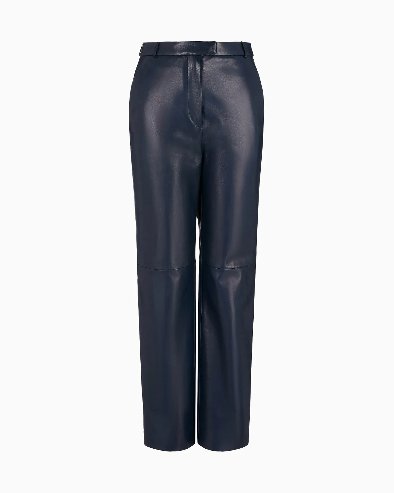 STRAIGHT-CUT, NAPPA-LEATHER TROUSERS - 1