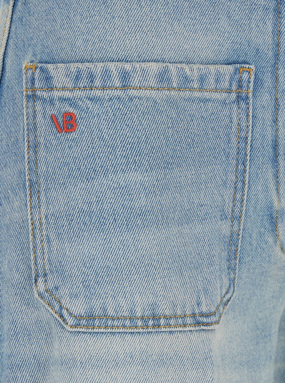 Victoria Beckham Women 'Alina' Blue Jeans With Pockets And Logo Applied On The Front In Denim Woman - 3