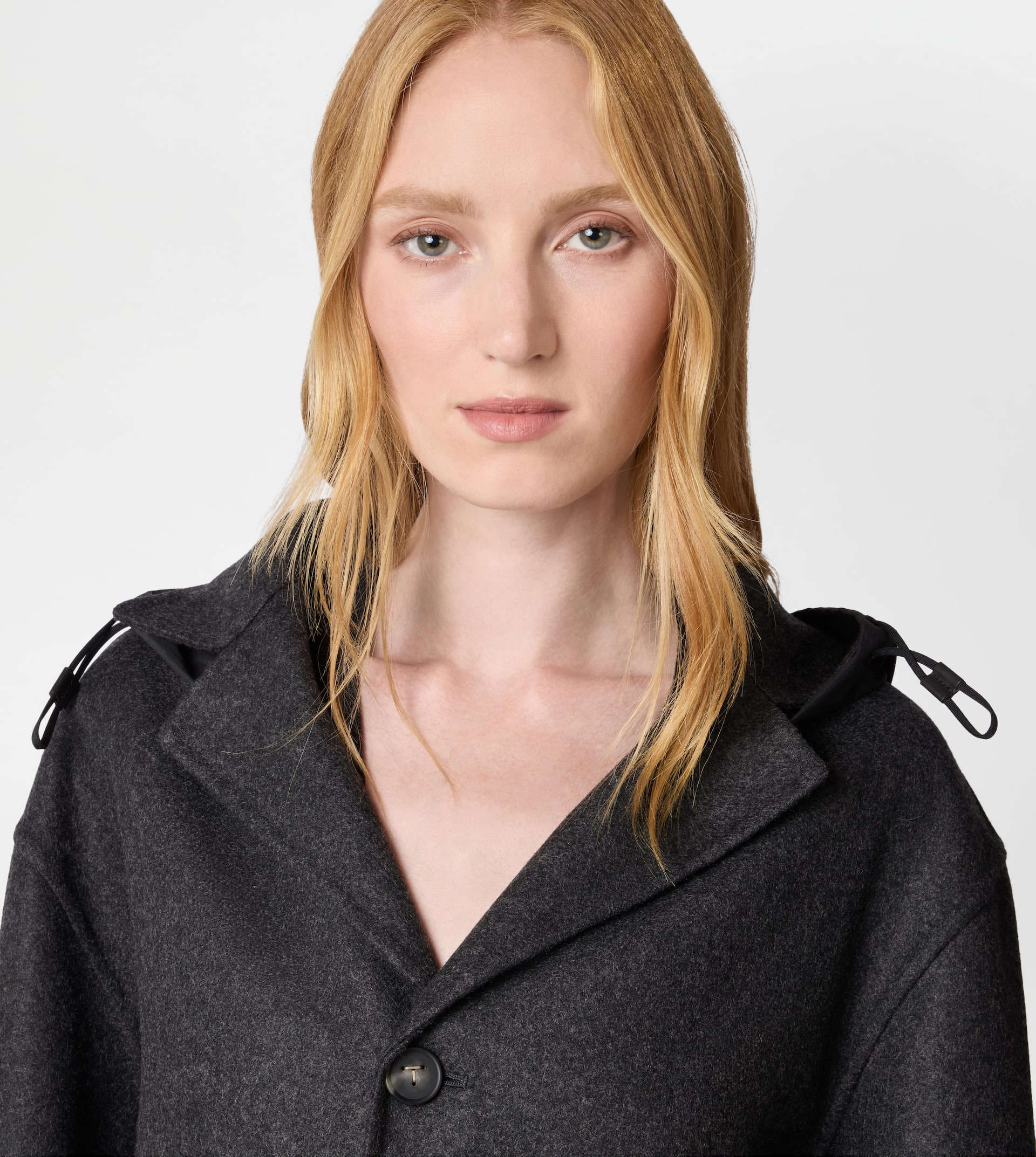 JACKET IN DOUBLE CASHMERE - GREY - 6