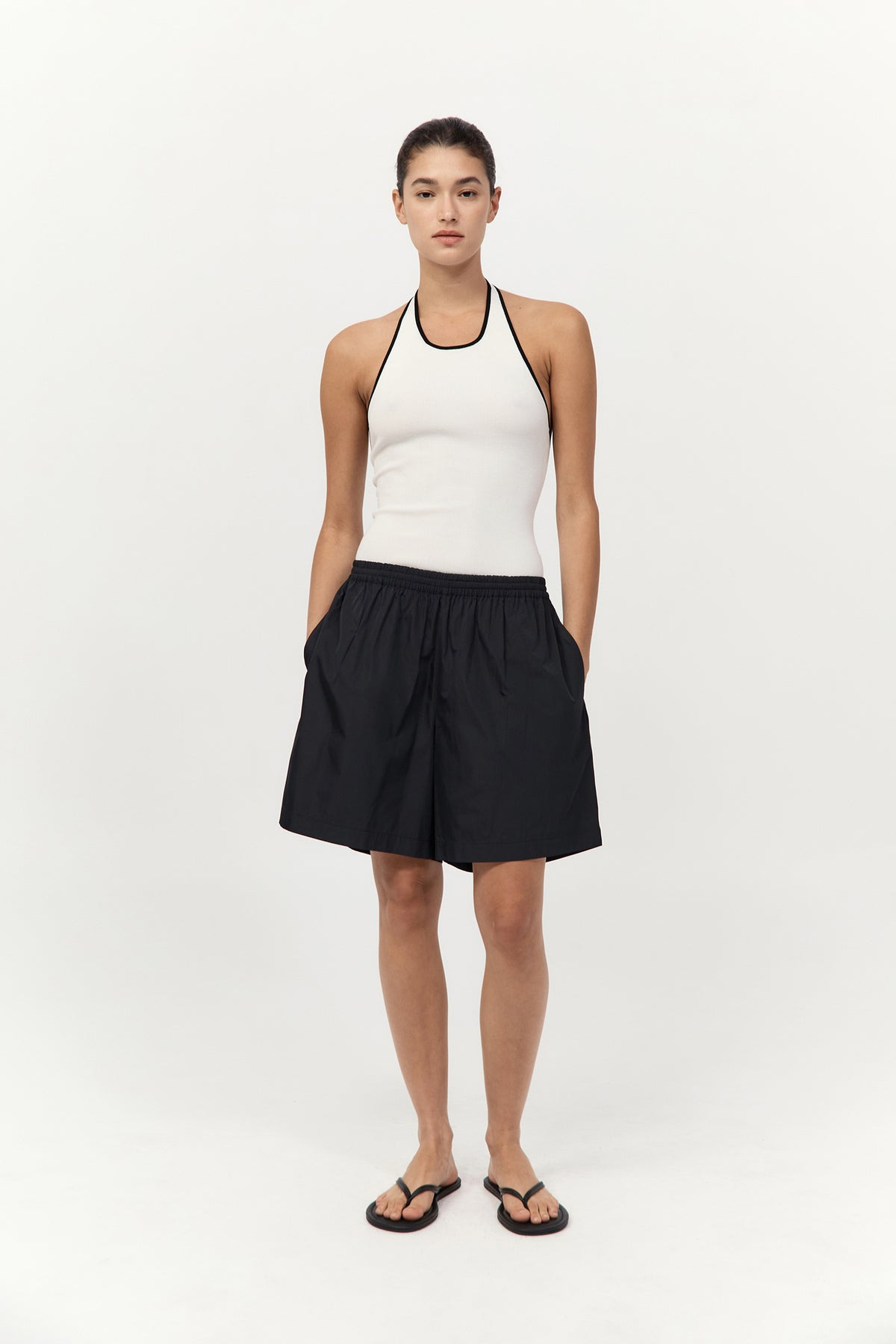 Paper Taffeta Short - Black / Black - 4