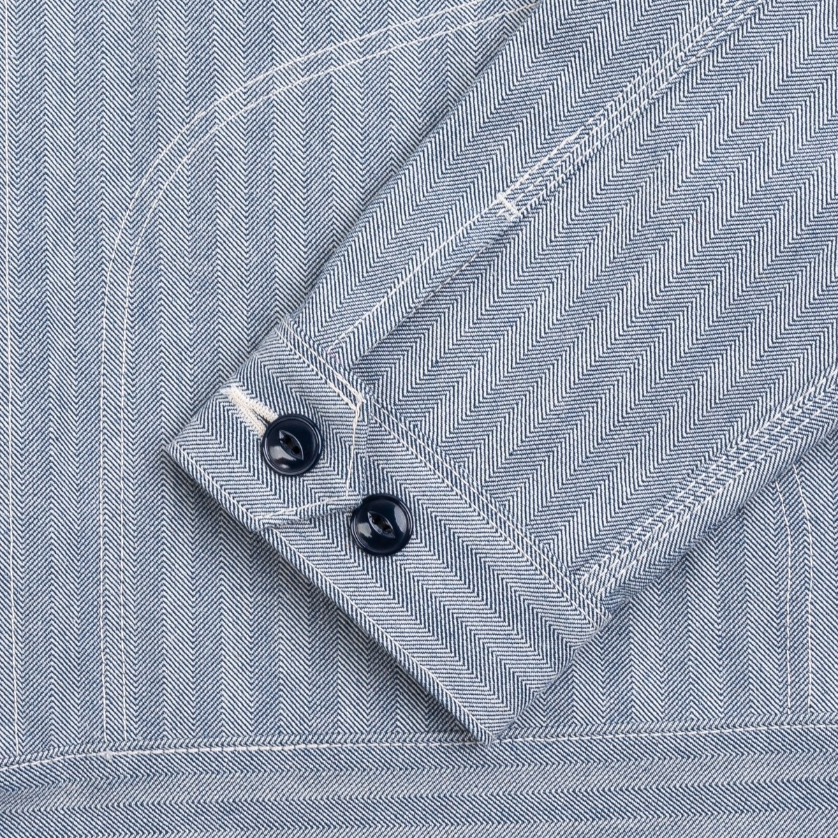 IHJ-119-BLU 14oz Heavy Herringbone Work Jacket - Blue - 14