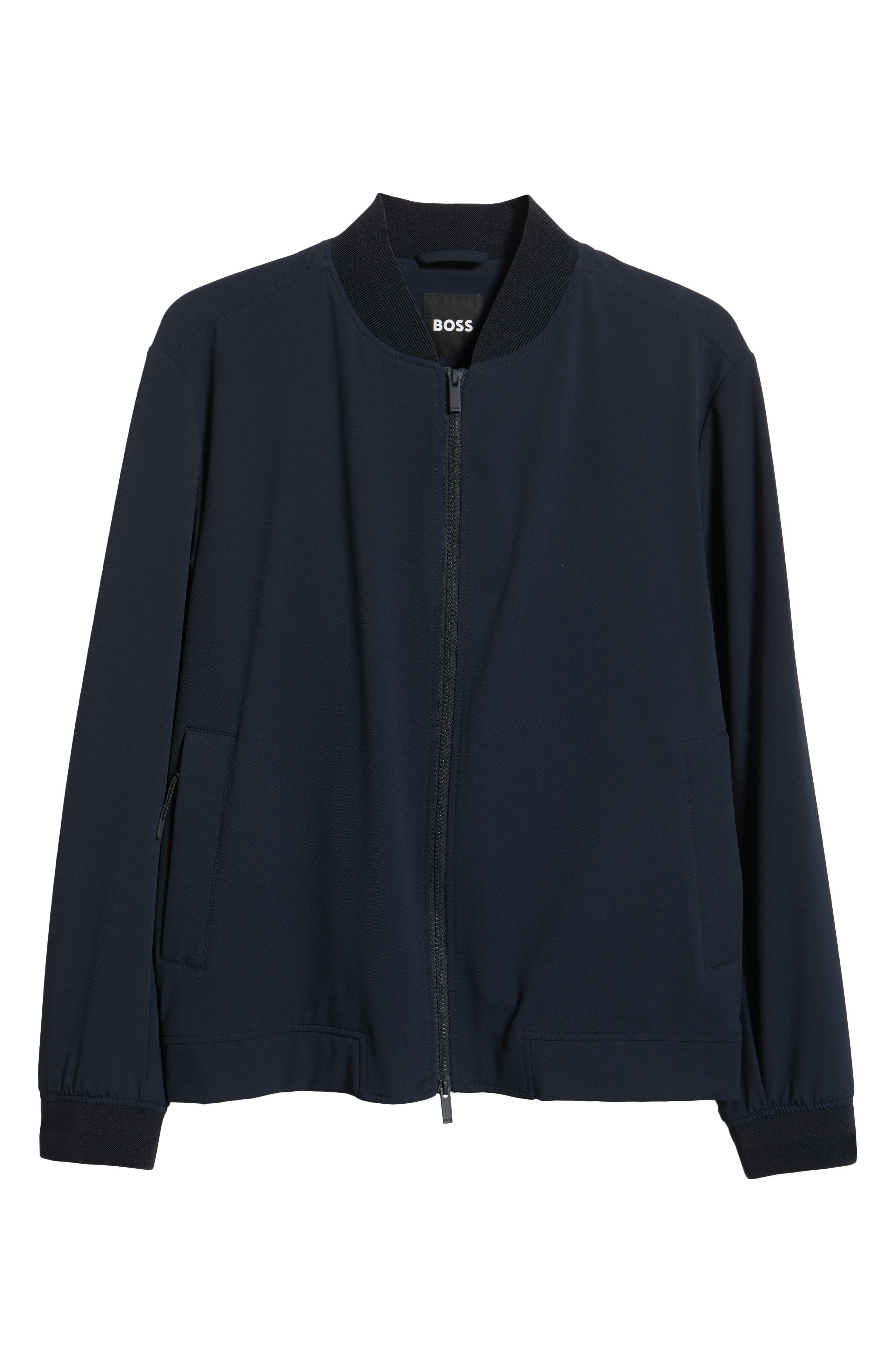 BOSS Carper Linen Blend Jacket in Dark Blue at Nordstrom - 6