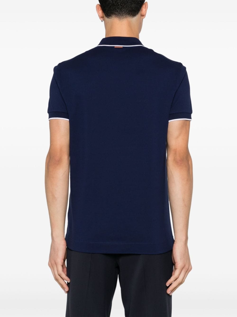 embroidered-logo polo shirt - 4