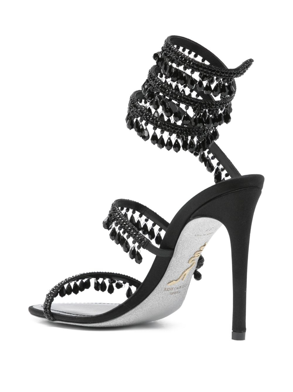 110mm beaded-embellished stiletto sandals - 3