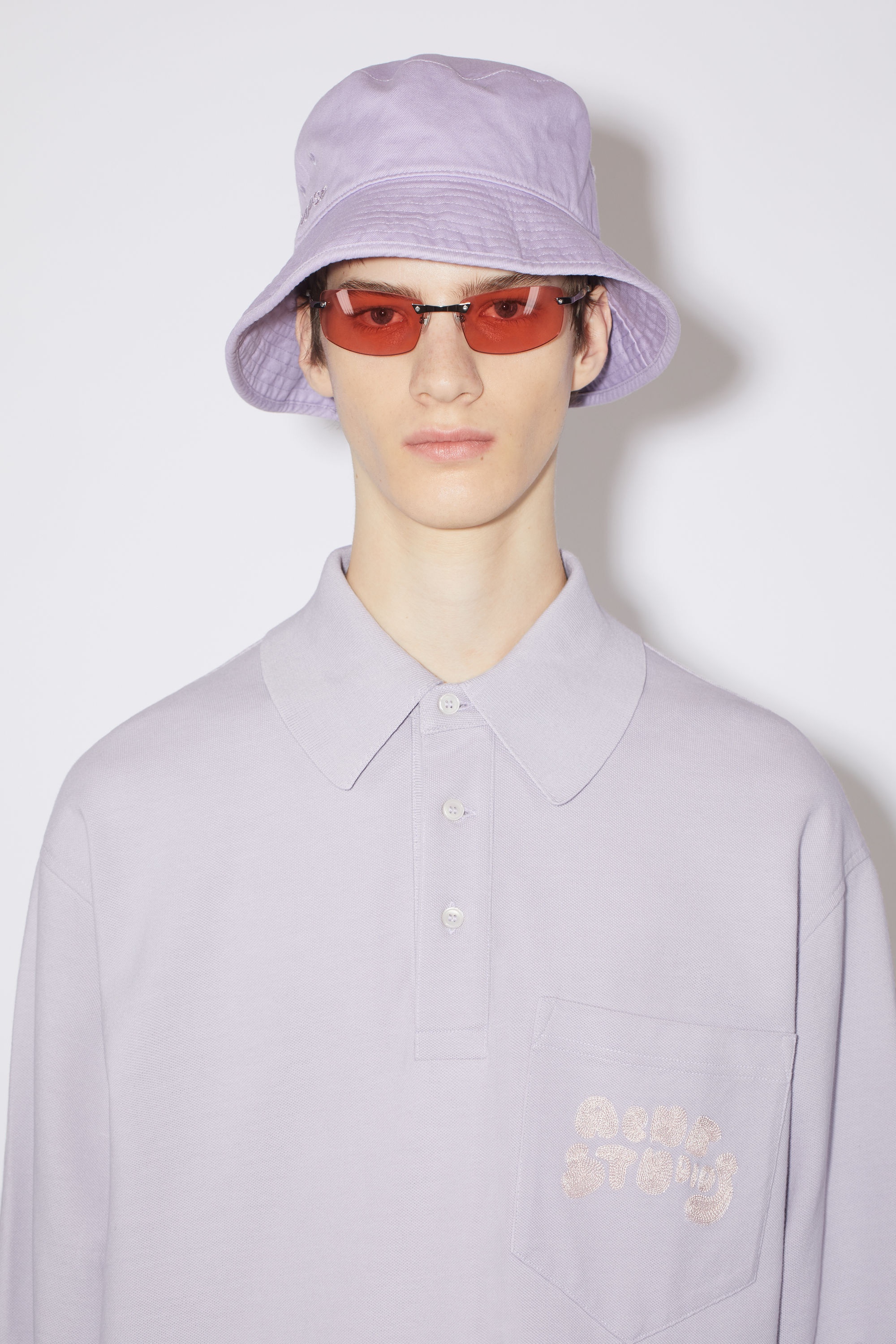 Logo polo t-shirt - Pale lilac - 4