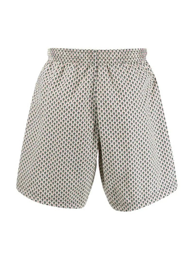 Alexander McQueen contrasting skull print swim shorts outlook