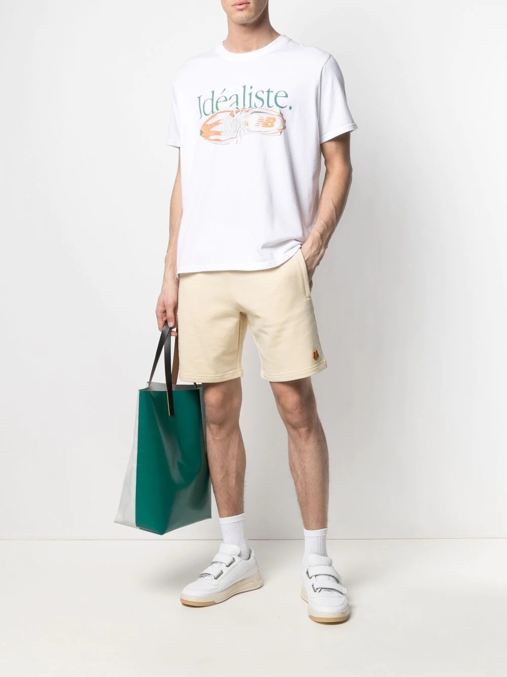 embroidered-logo track shorts - 2