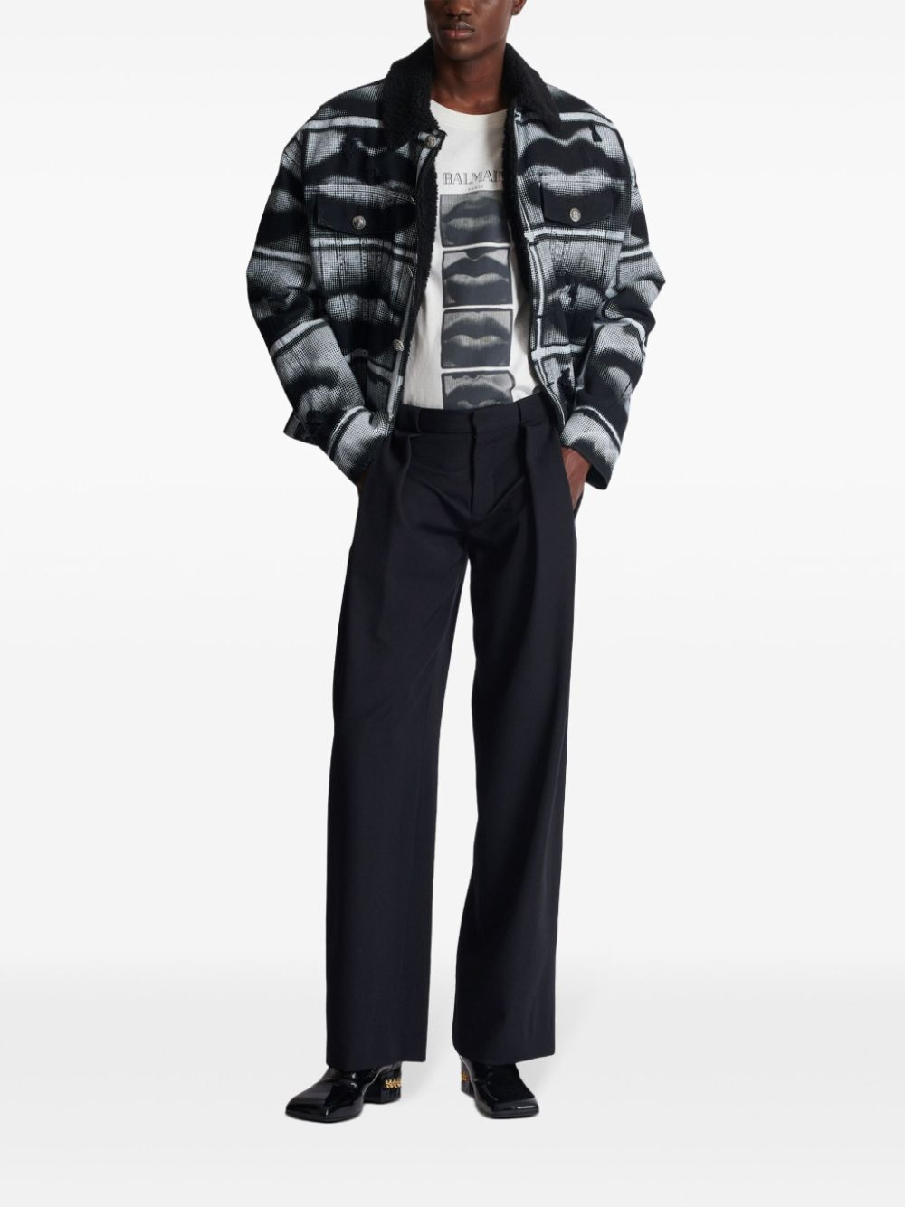 Balmain Men Pleated Gdp Pants - 5