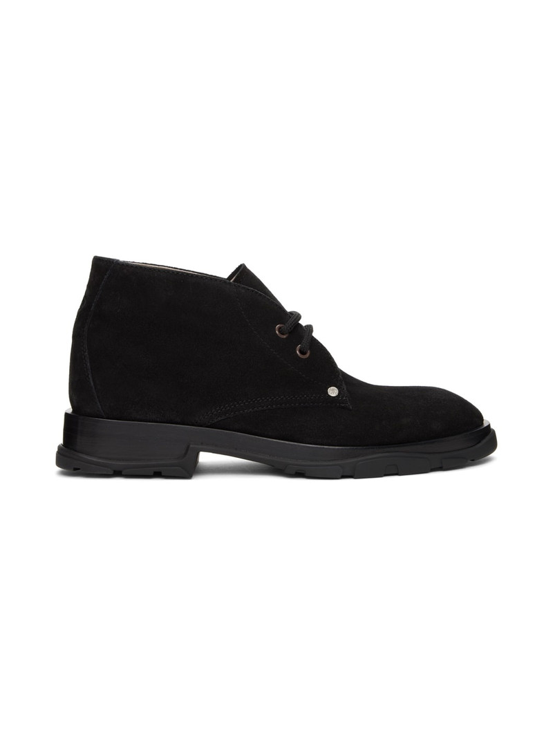 Black Suede Desert Boots - 1