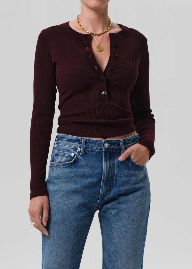 Citizens of Humanity Varra Henley
In Mahogany outlook