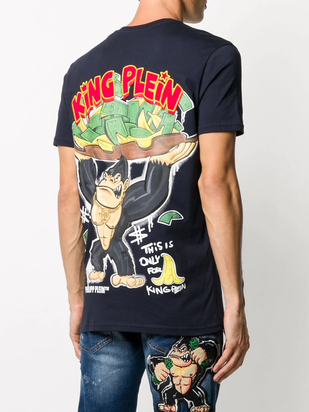 King Plein-print cotton T-shirt - 4