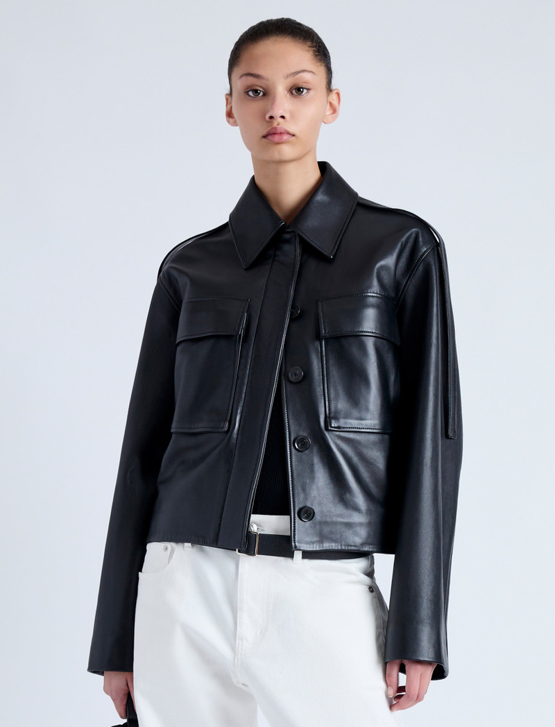 Dylan Jacket in Glossy Leather 2
