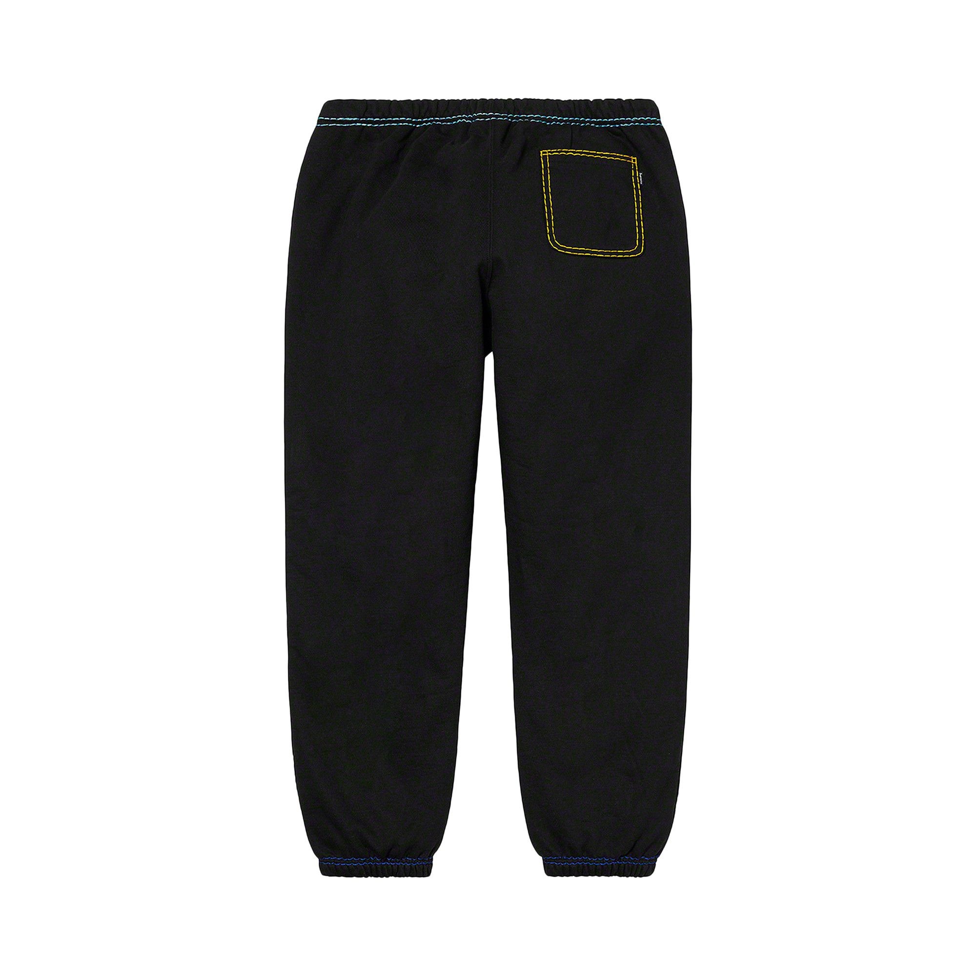 Supreme Big Stitch Sweatpant 'Black' - 2