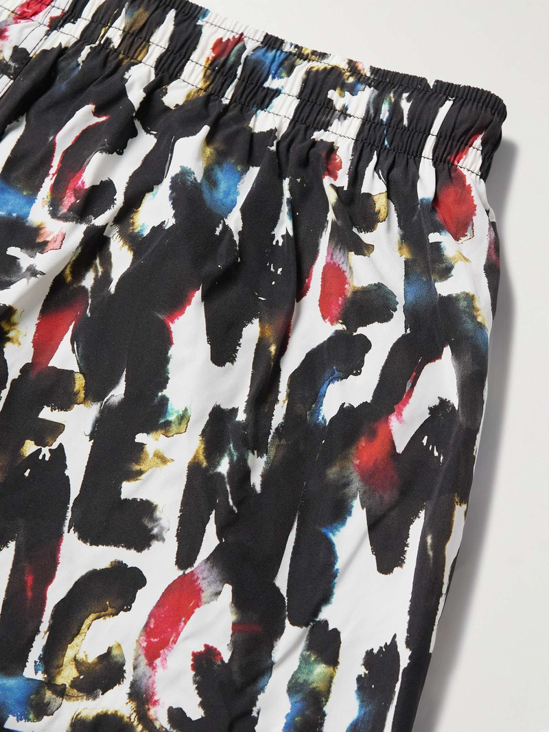 Fantasy Straight-Leg Long-Length Logo-Print Swim Shorts 5