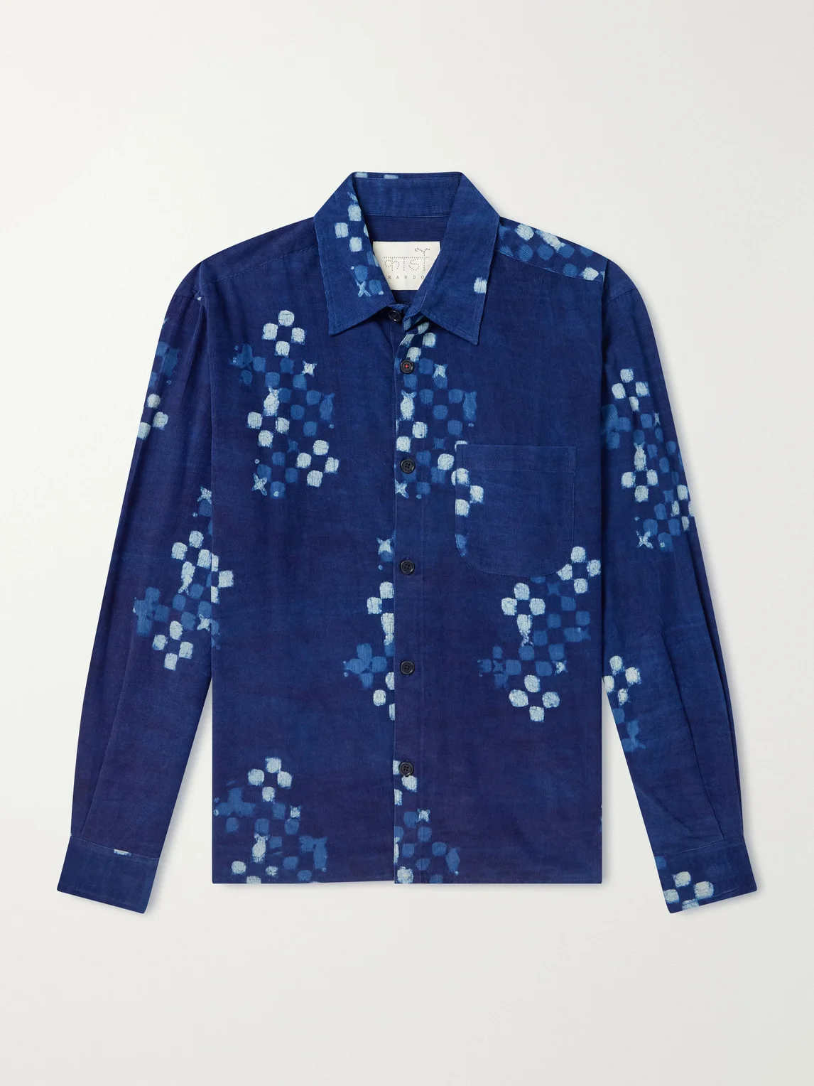 Luis Printed Cotton-Corduroy Shirt - 1