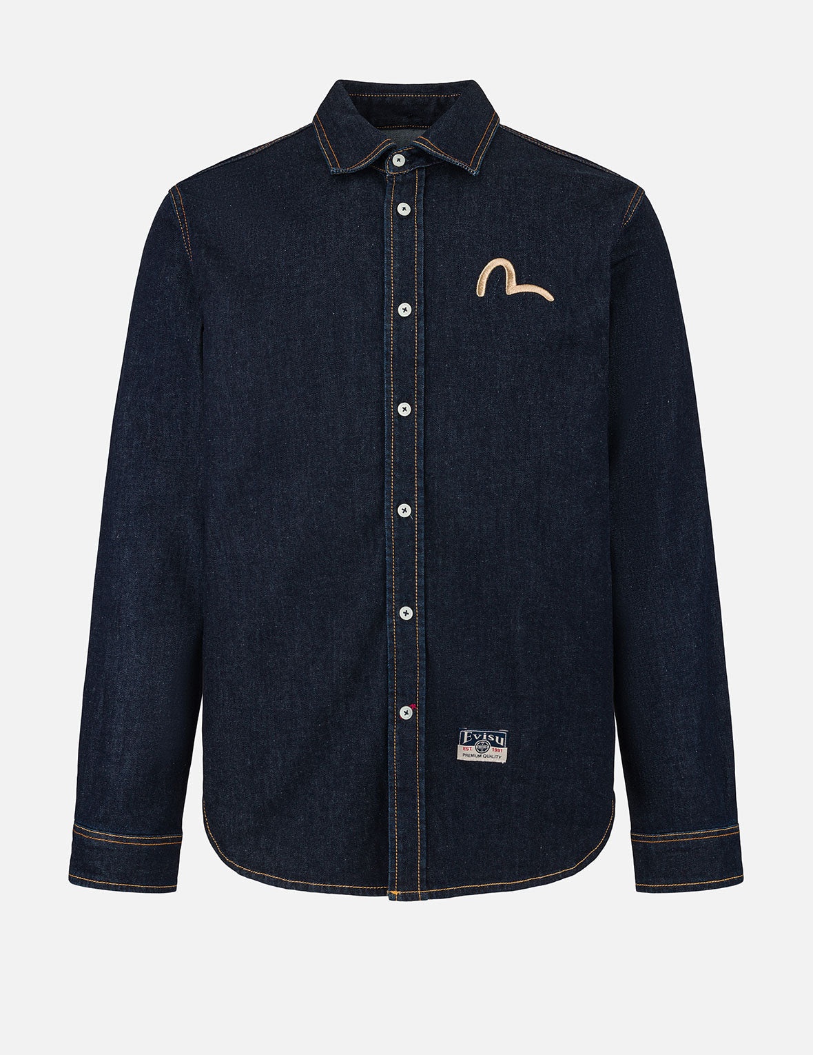 Hakutaku Daicock Printed Regular Fit Denim Shirt - 2