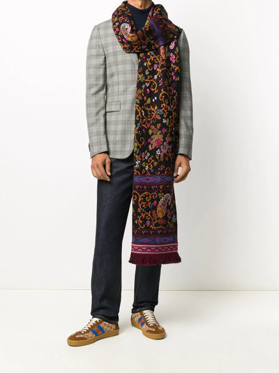 Etro floral paisley pattern scarf outlook