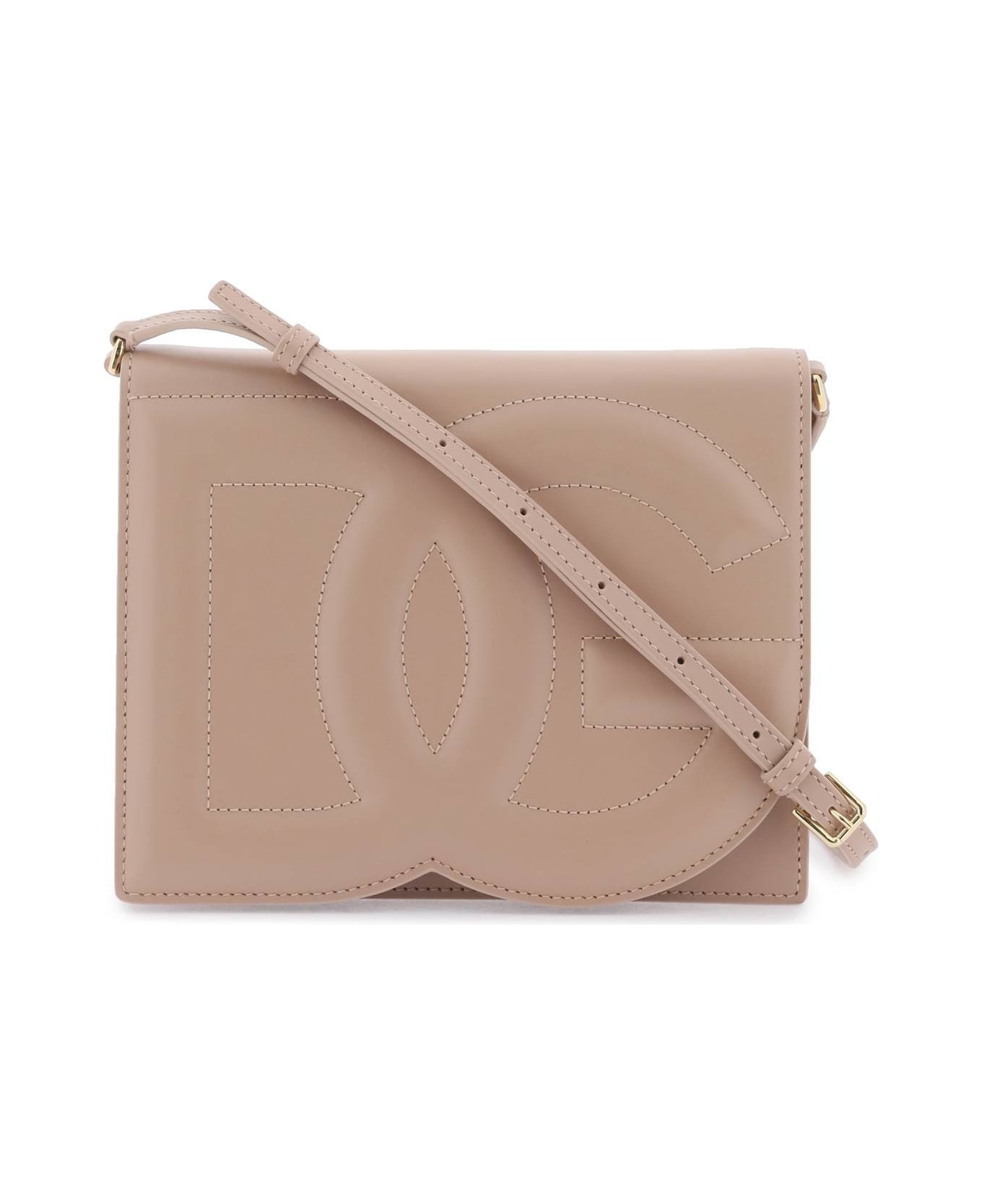 Dg Logo Leather Crossbody Bag - 1