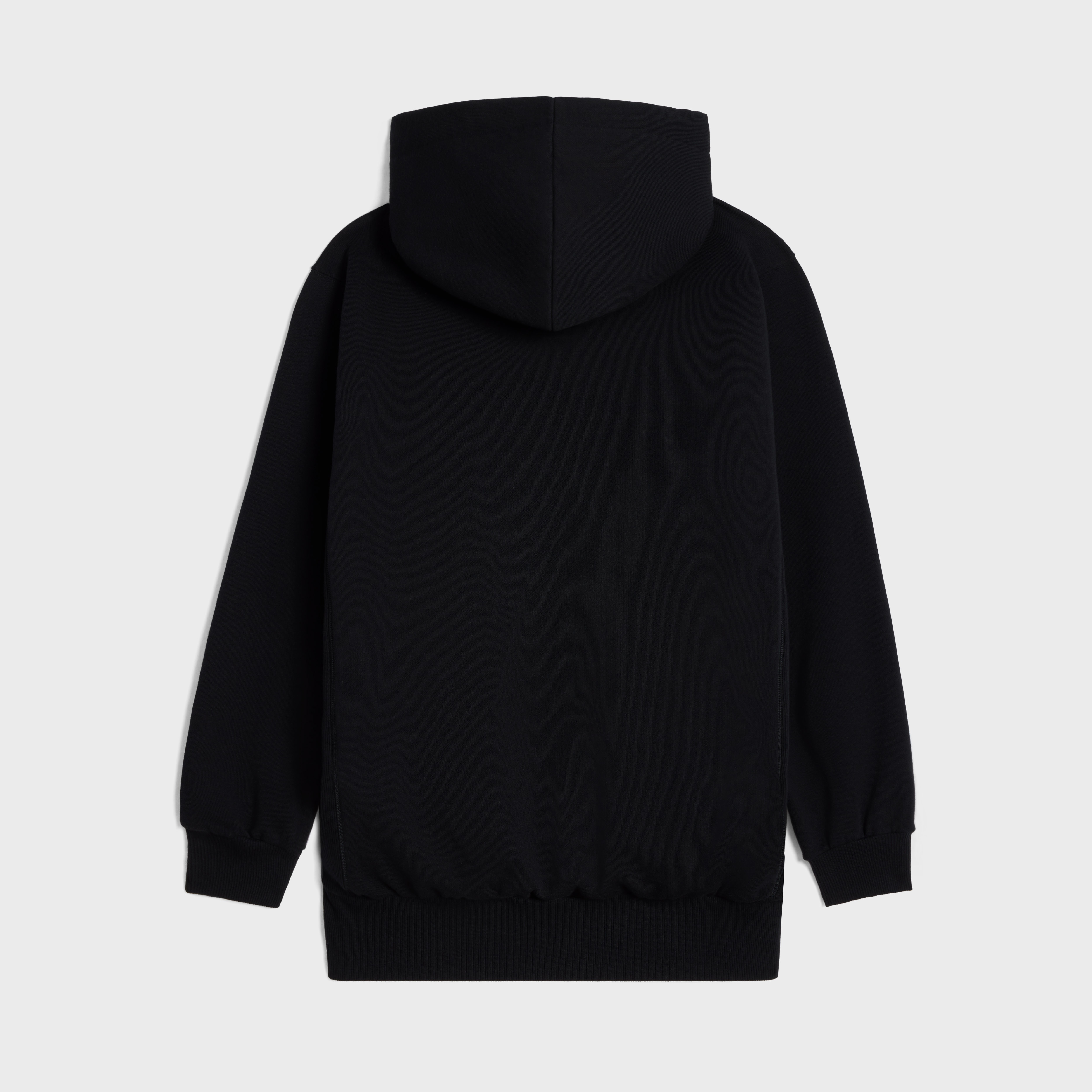 CELINE oversized celine hoodie in cotton fleece REVERSIBLE